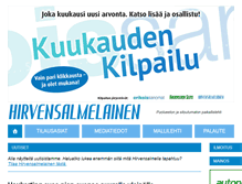 Tablet Screenshot of hirvensalmelainen.fi